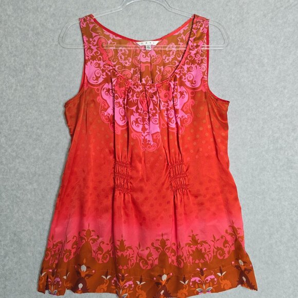 CAbi Pink and Red Tank Top - Picture 1 of 8